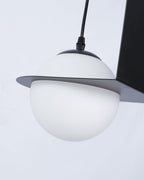 Selan Black Glass Pendant Light