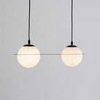 Selan Black Glass Pendant Light