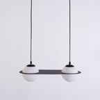 Selan Black Glass Pendant Light