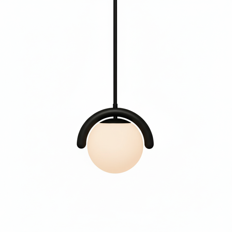 Uveta Linear Chandelier in Red and Silver