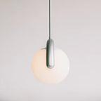 Uveta Linear Chandelier in Red and Silver