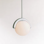 Uveta Linear Chandelier in Red and Silver