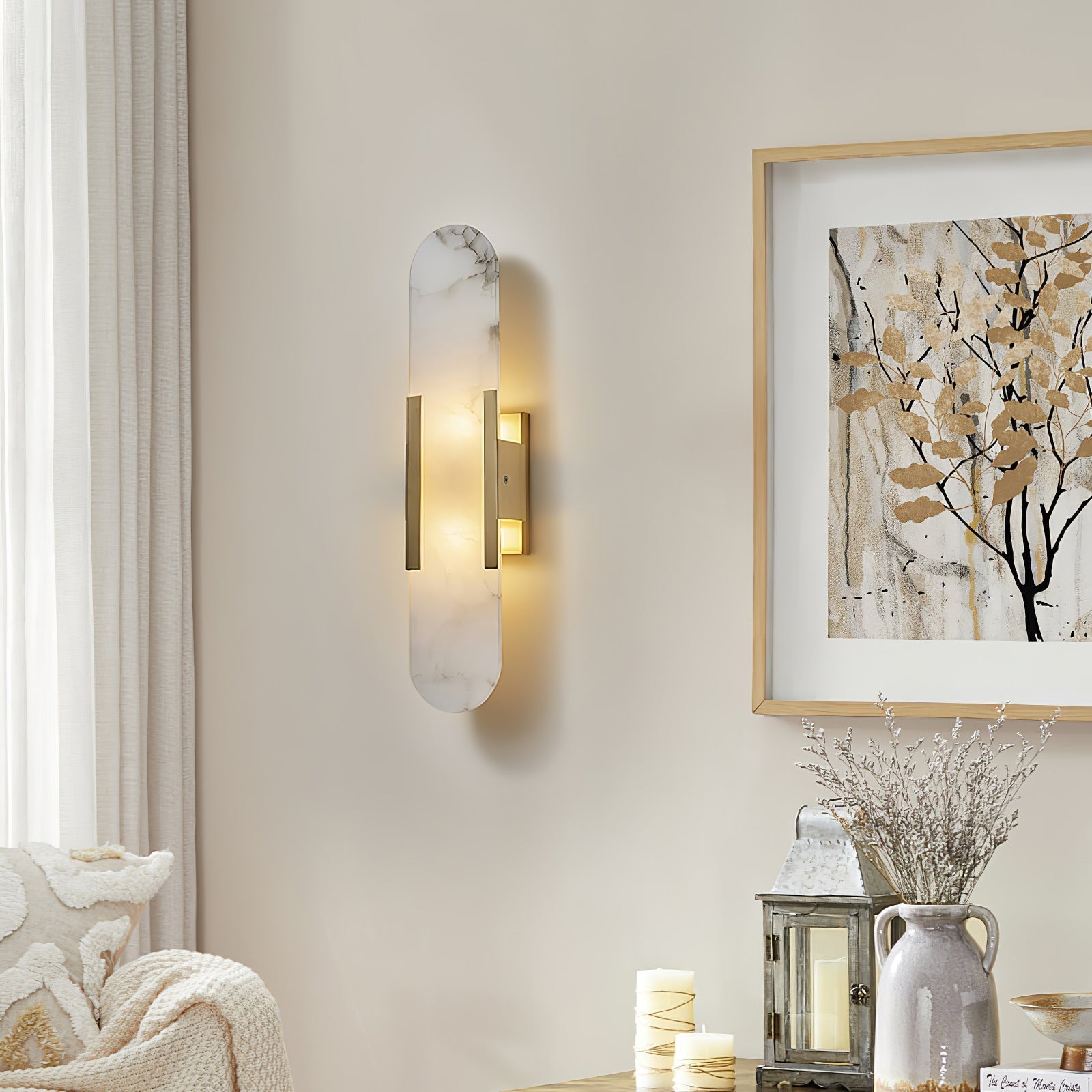 Luxury Alabaster Wall Lamp by Veo