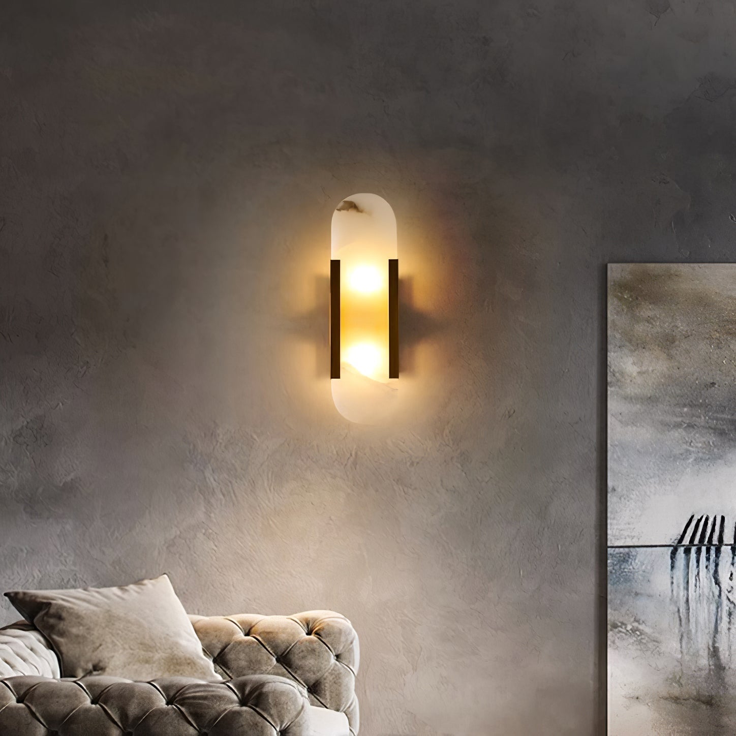 Luxury Alabaster Wall Lamp by Veo