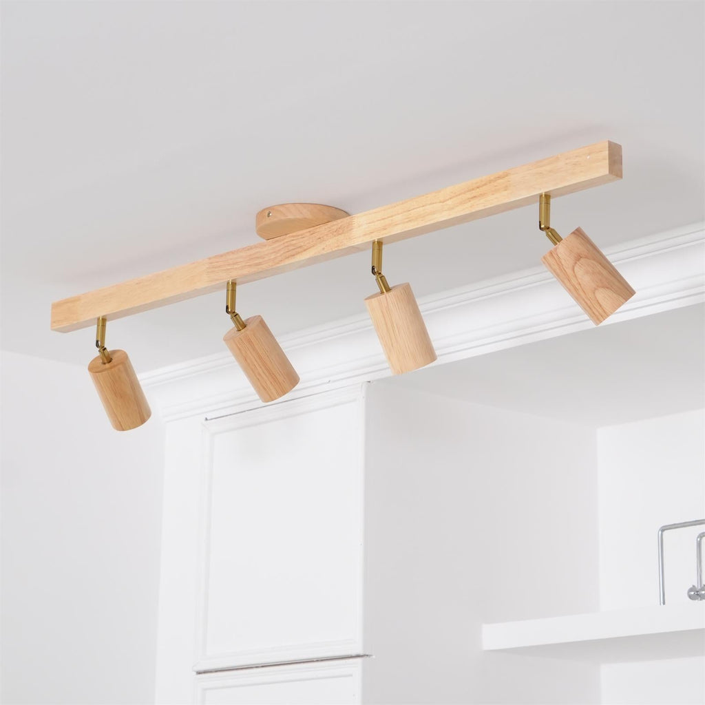 Veril Wooden Track Lighting Spotlight