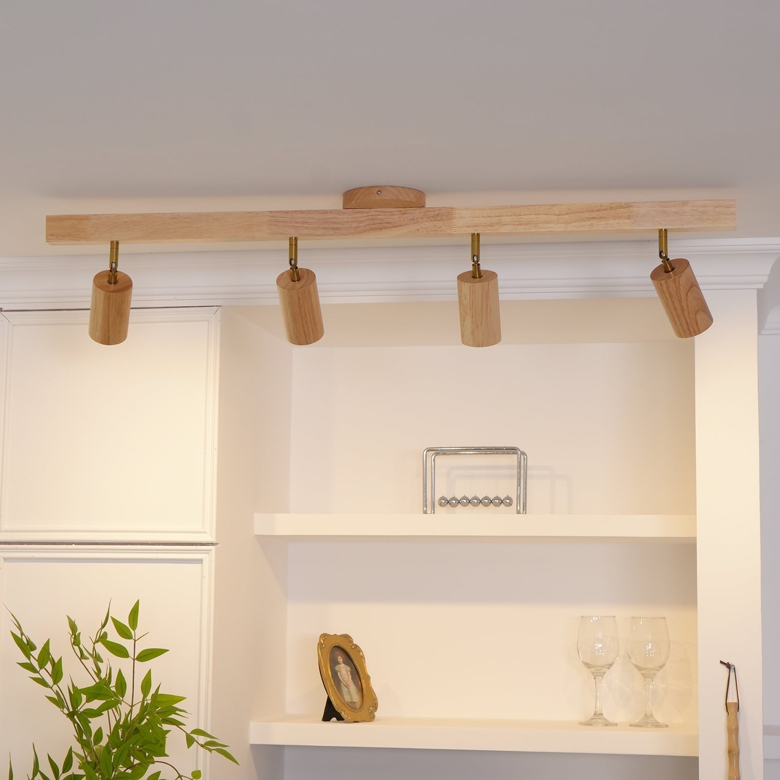 Veril Wooden Track Lighting Spotlight