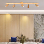 Veril Wooden Track Lighting Spotlight