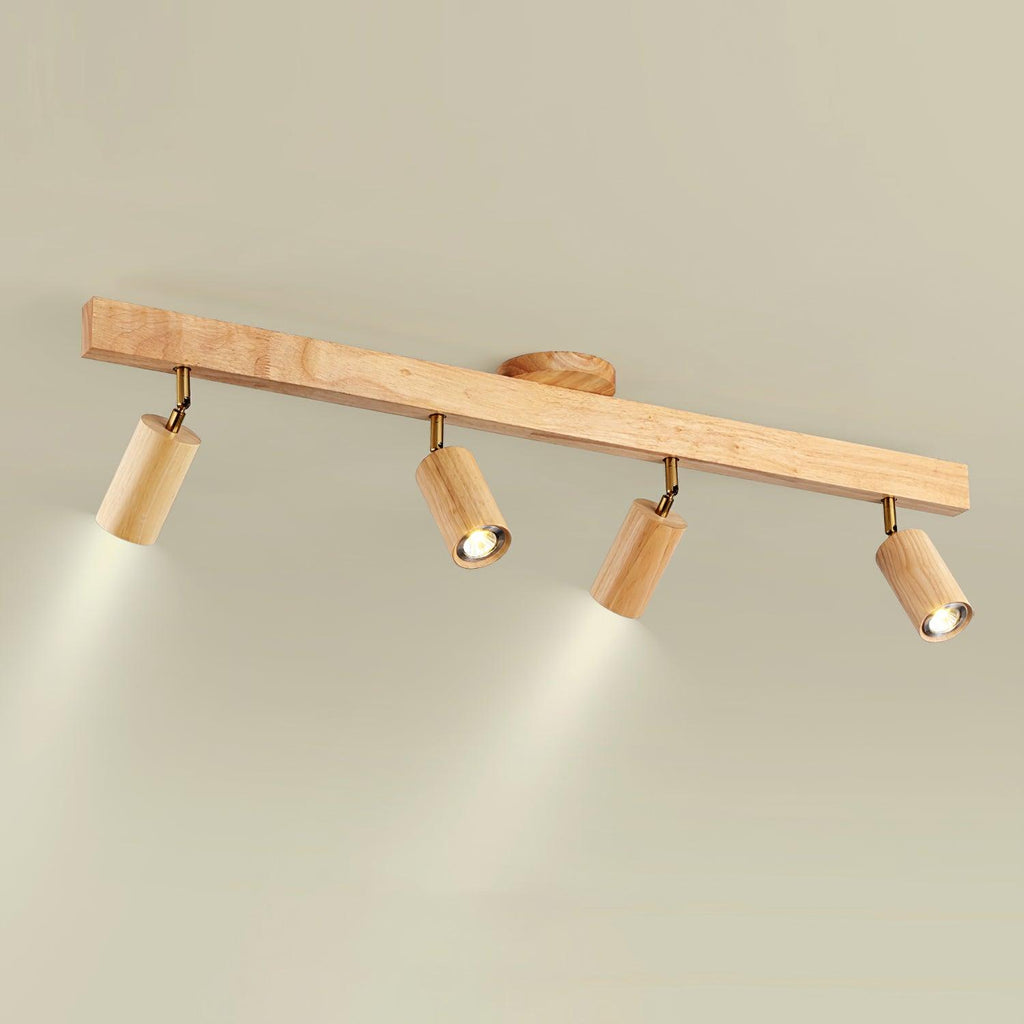 Veril Wooden Track Lighting Spotlight