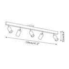 Veril Wooden Track Lighting Spotlight