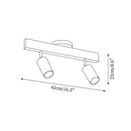 Veril Wooden Track Lighting Spotlight