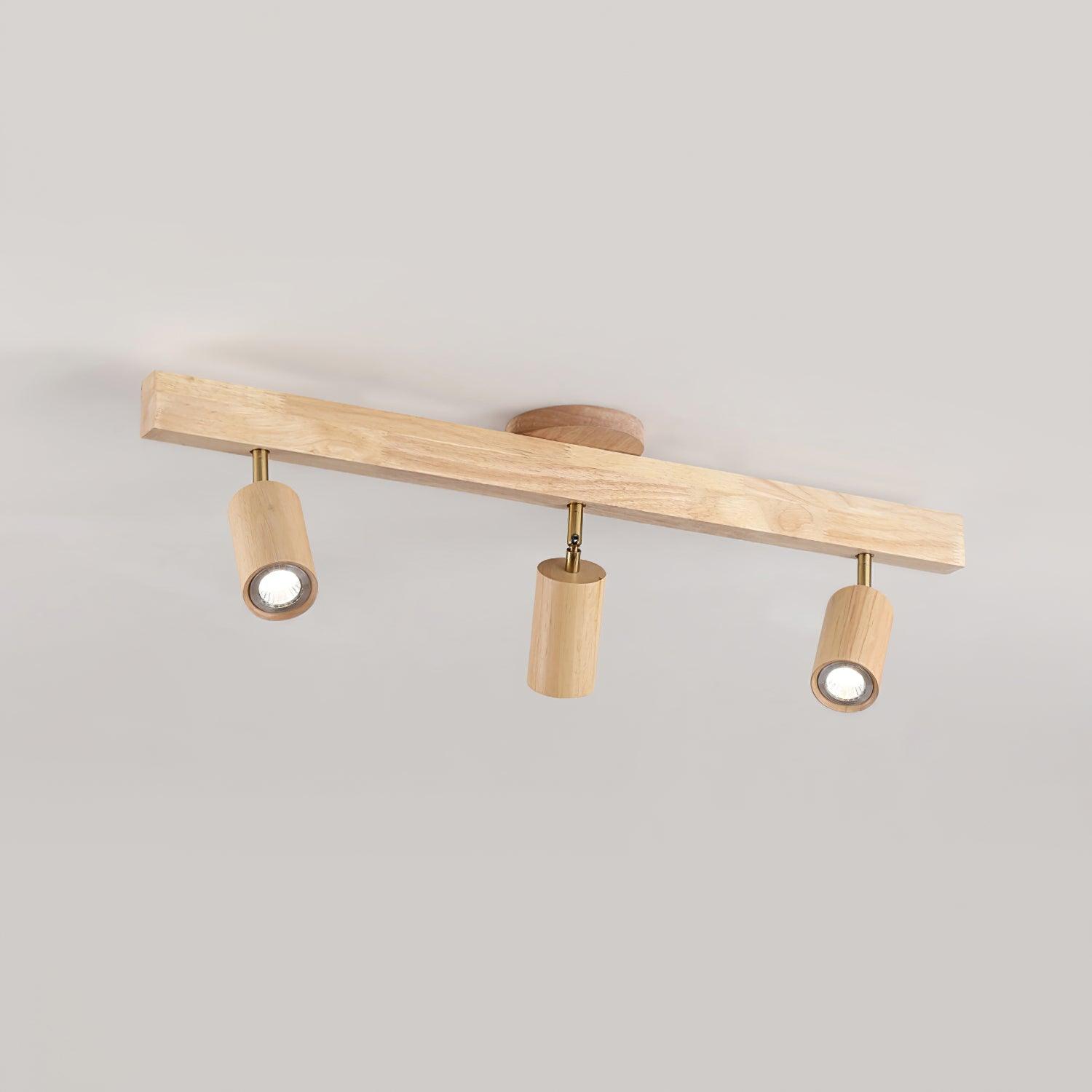 Veril Wooden Track Lighting Spotlight