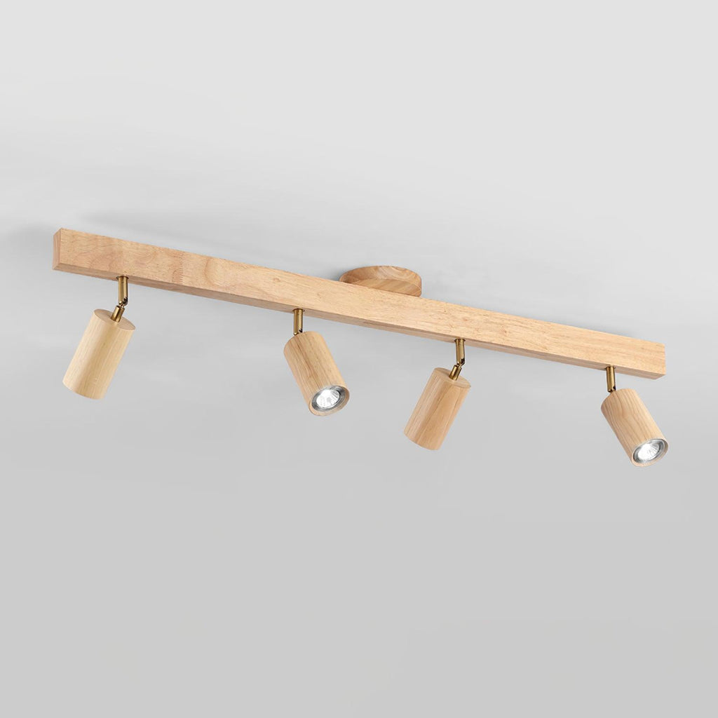 Veril Wooden Track Lighting Spotlight