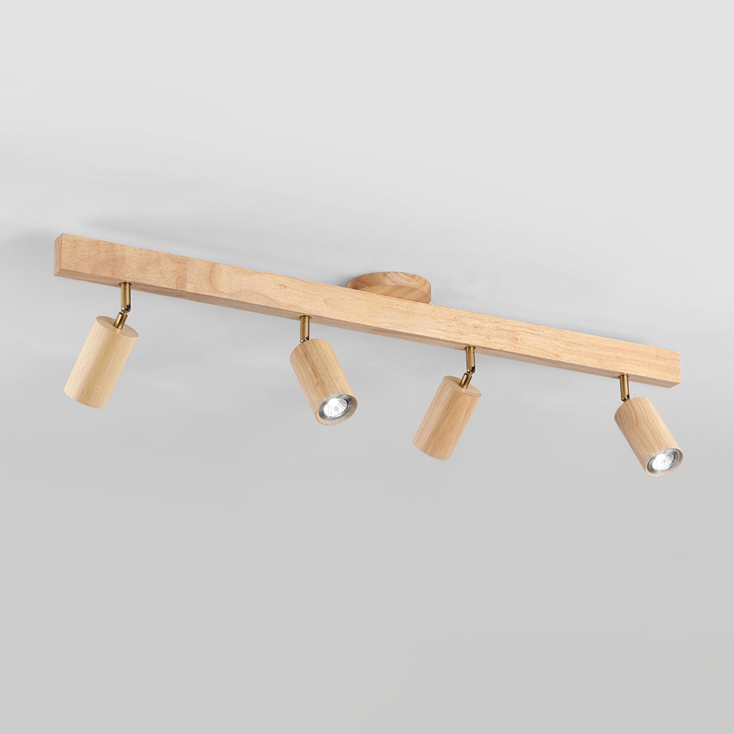 Veril Wooden Track Lighting Spotlight