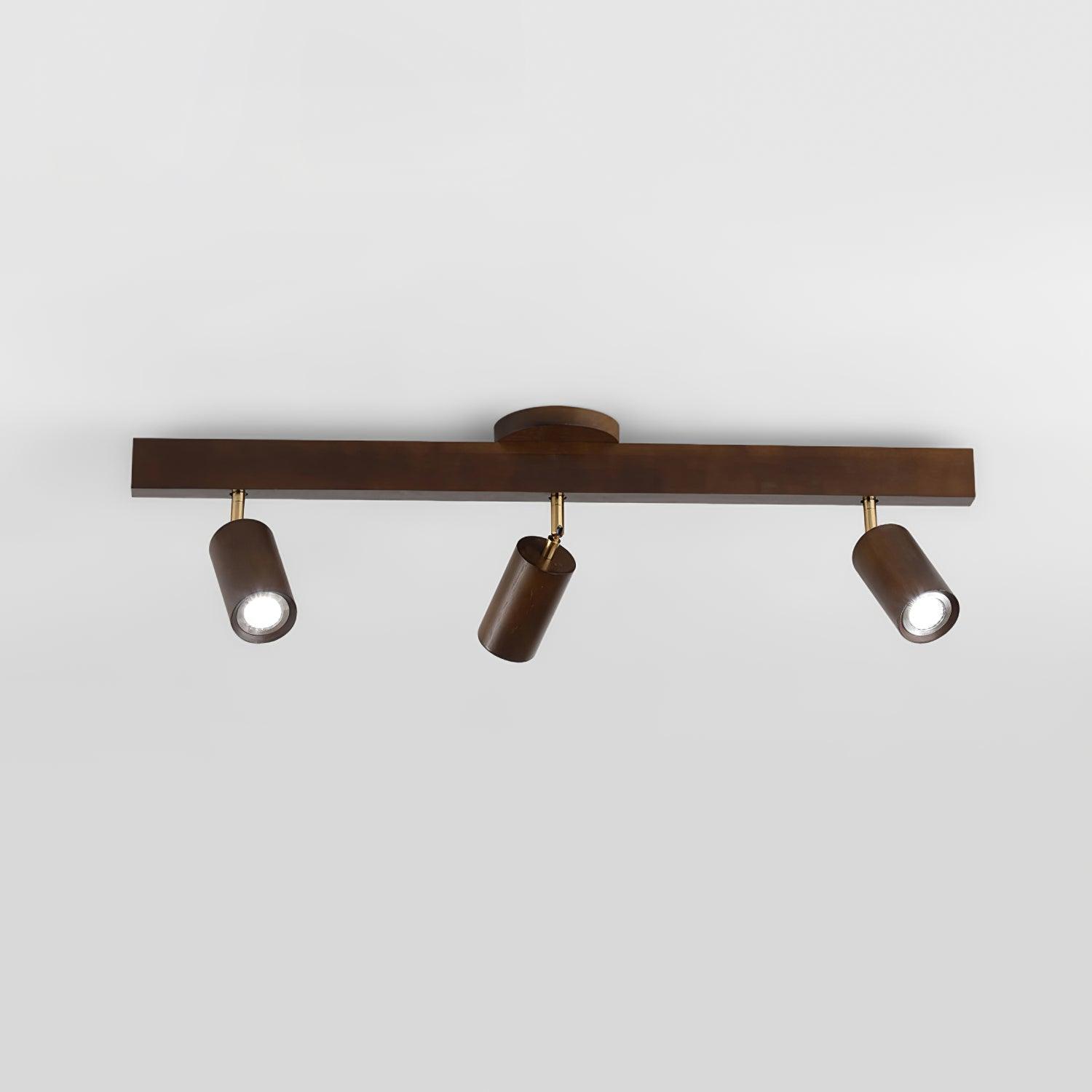 Veril Wooden Track Lighting Spotlight