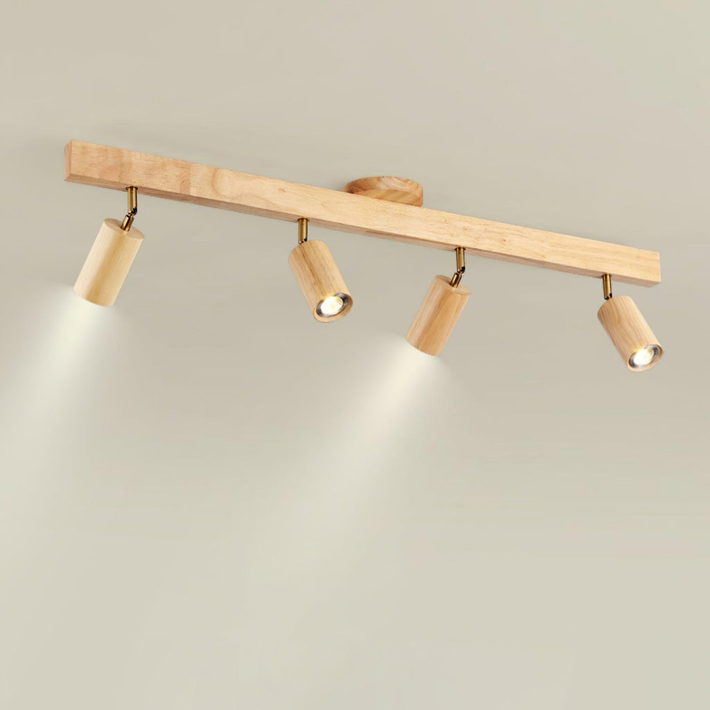 Veril Wooden Track Lighting Spotlight