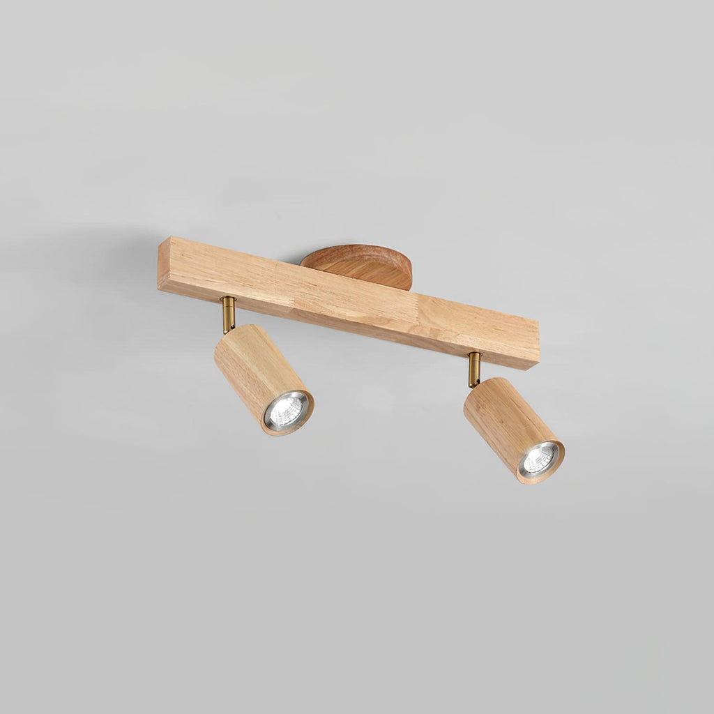 Veril Wooden Track Lighting Spotlight