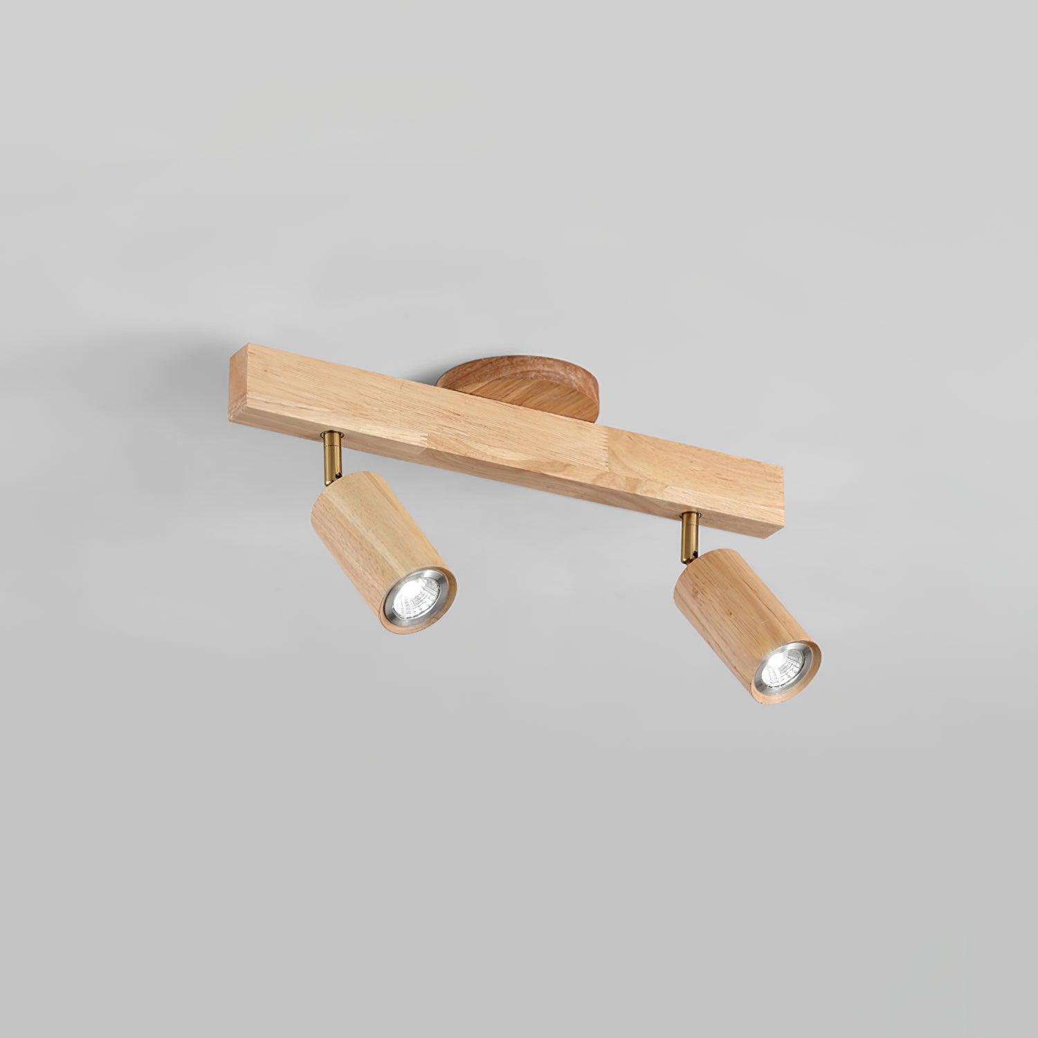 Veril Wooden Track Lighting Spotlight