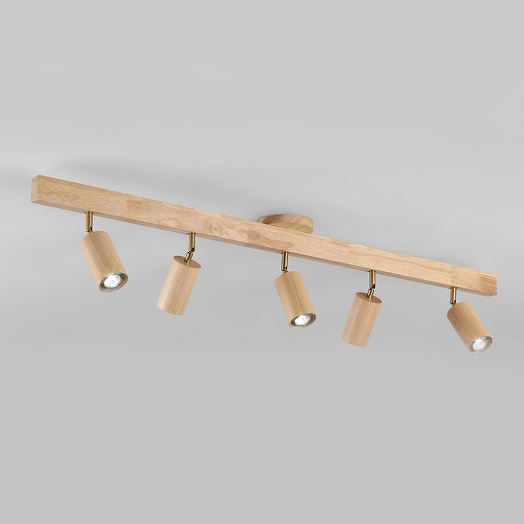 Veril Wooden Track Lighting Spotlight