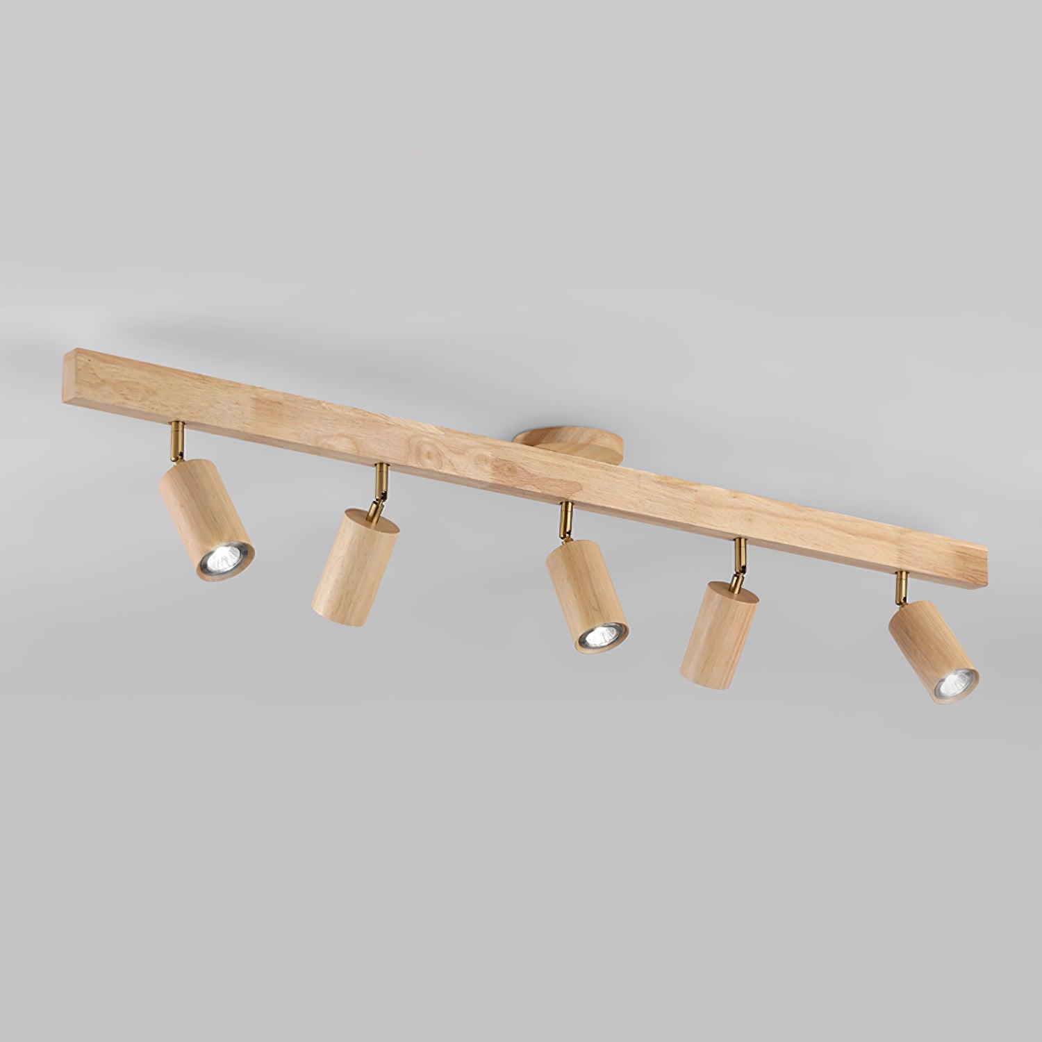Veril Wooden Track Lighting Spotlight