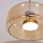June Morden Glass Pendant Light in Clear, Smoky, or Amber