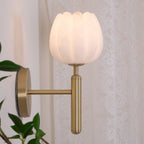 Ralin Alabaster Flowers Wall Lamp