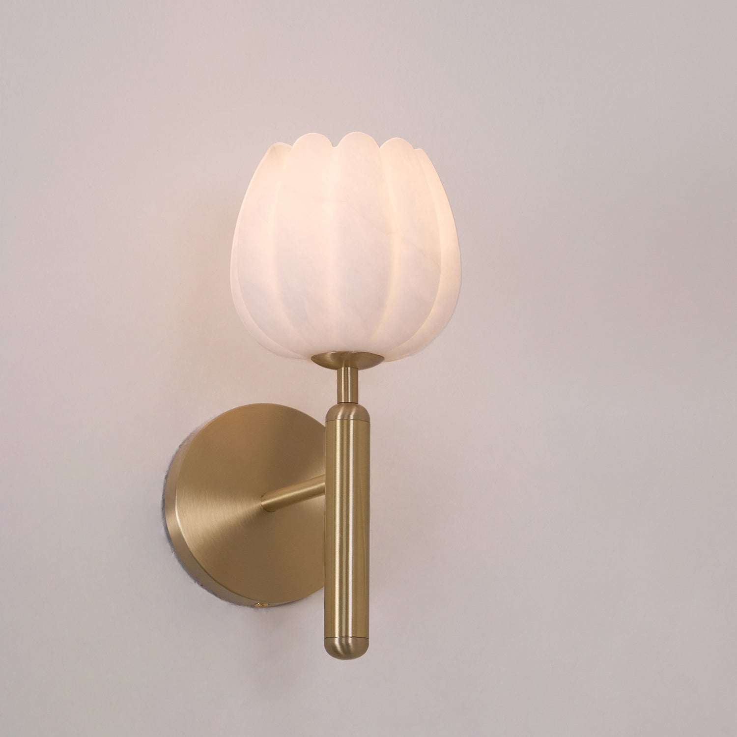 Ralin Alabaster Flowers Wall Lamp