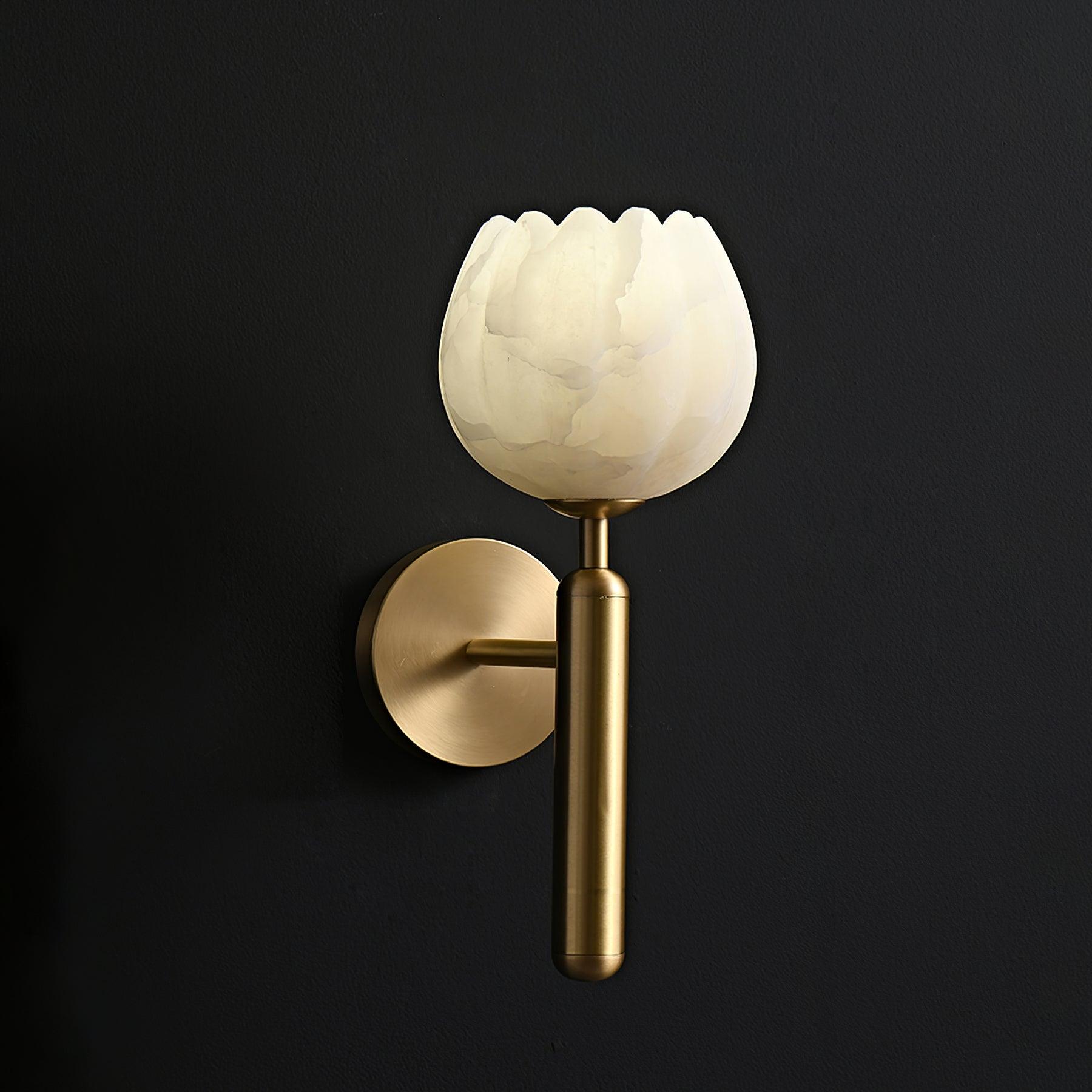Ralin Alabaster Flowers Wall Lamp