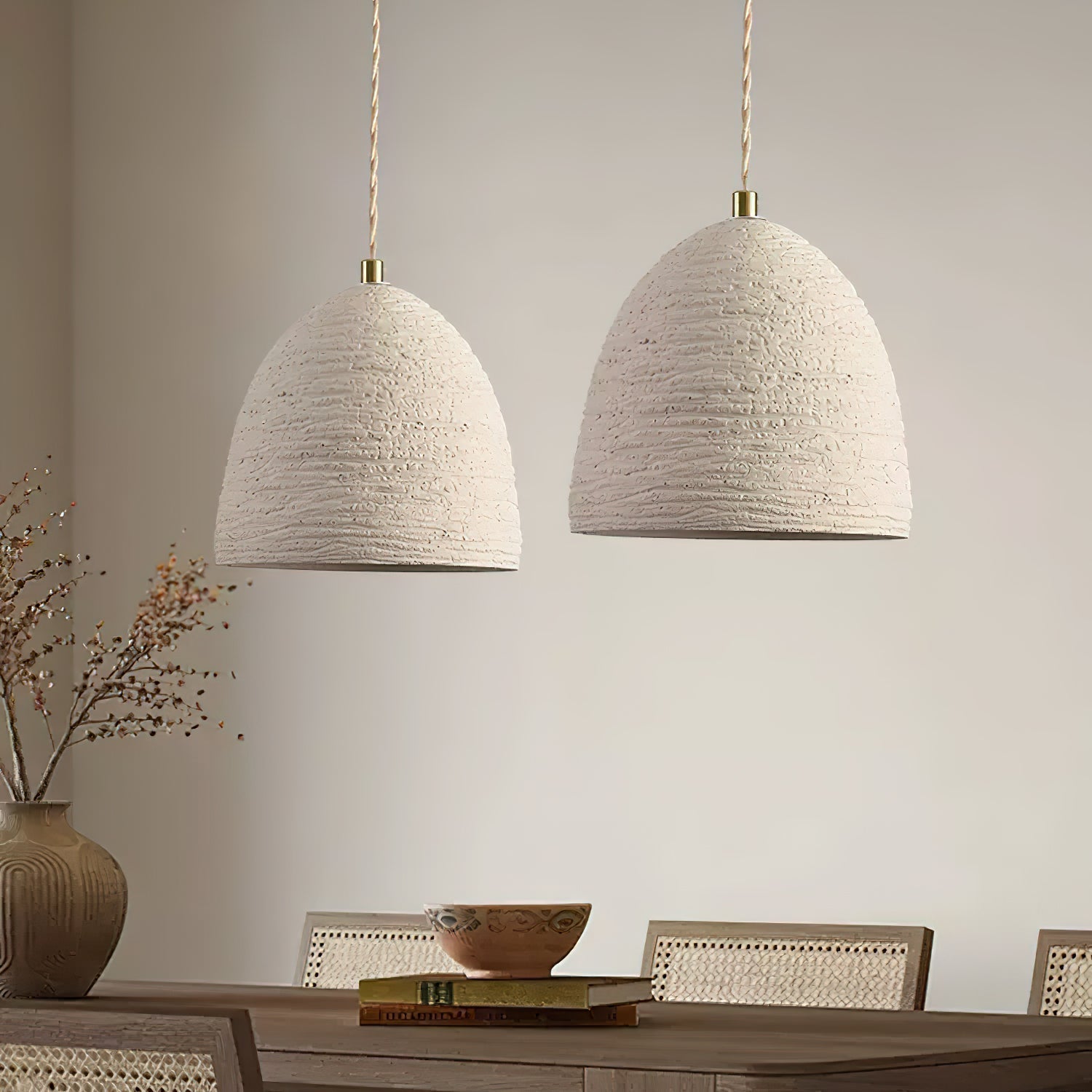 Kirae Textured Cement Pendant Lights