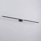 Ivox Minimalist Linear Wall Lamp – Gold & Black Finish