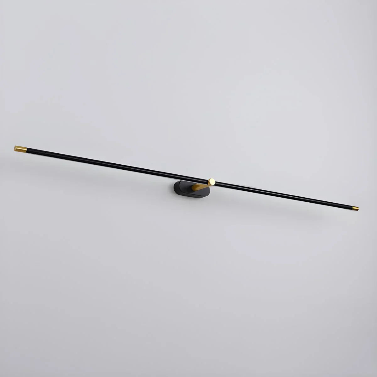 Ivox Minimalist Linear Wall Lamp – Gold & Black Finish