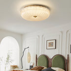 Halo Rippled Glass Ceiling Light