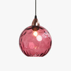 Water-Rippled Glass Pendant Lighting
