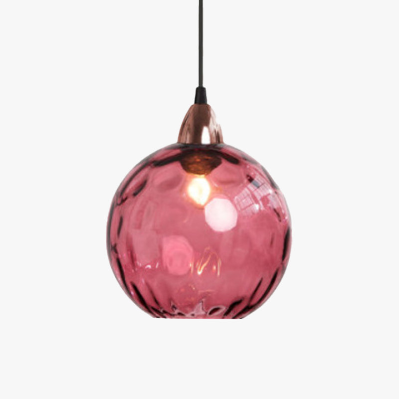 Water-Rippled Glass Pendant Lighting