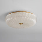Halo Rippled Glass Ceiling Light