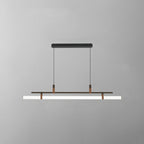 Inari Modern Linear Metal Pendant Light in Black and Gold