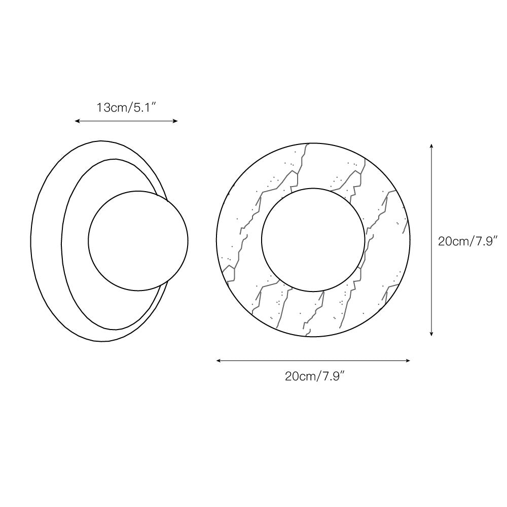 Avi Indoor Marble Wall Sconce
