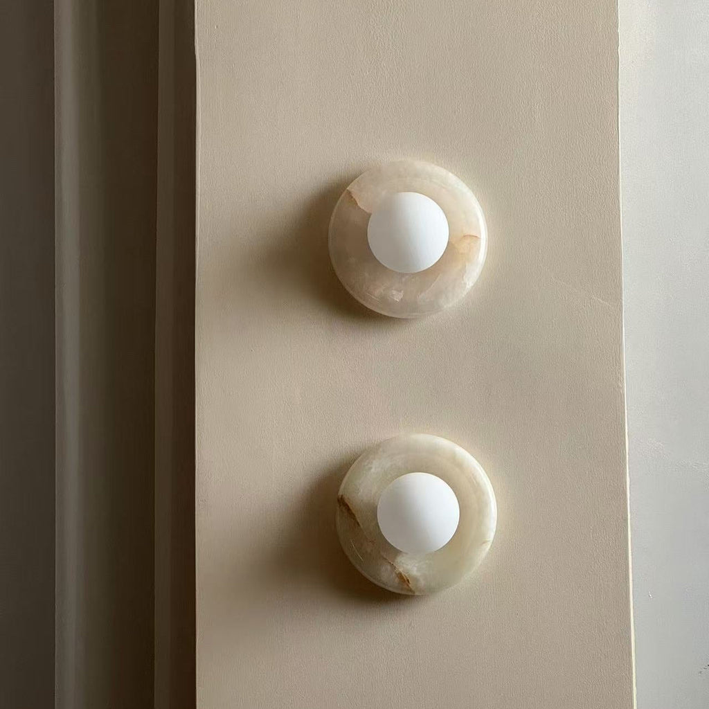 Hako Indoor Marble Wall Sconce