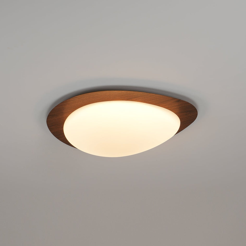 Quisti Pebble Ceiling Light in Walnut