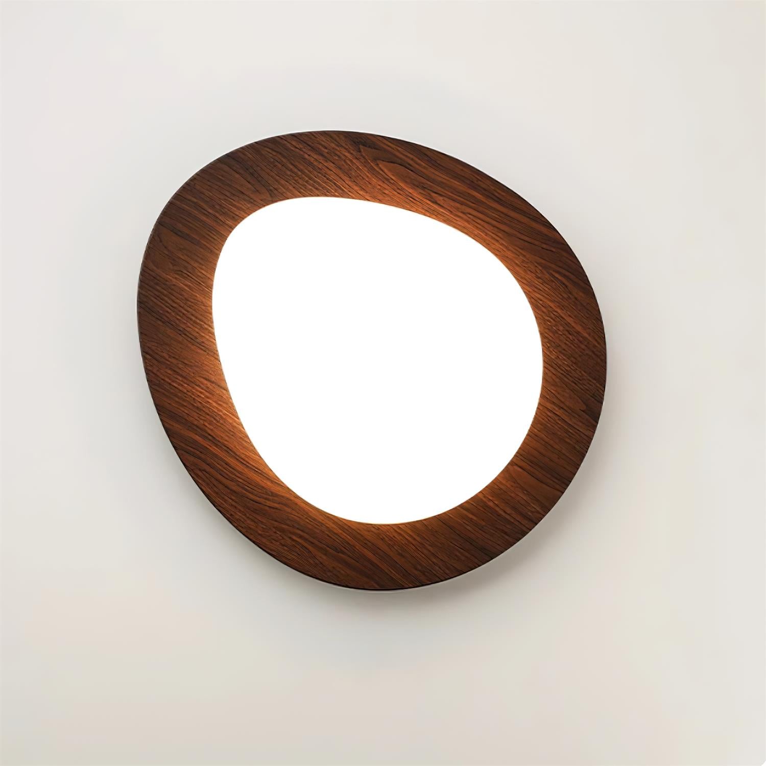 Quisti Pebble Ceiling Light in Walnut