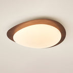Quisti Pebble Ceiling Light in Walnut