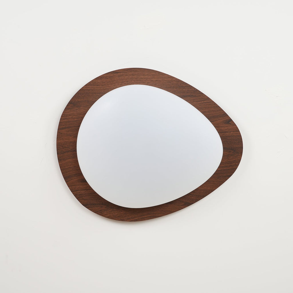 Quisti Pebble Ceiling Light in Walnut