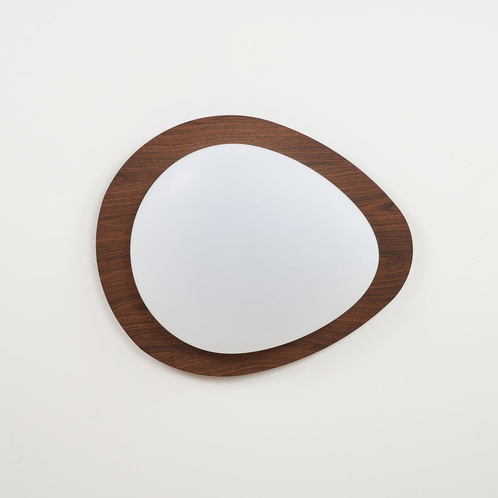 Quisti Pebble Ceiling Light in Walnut