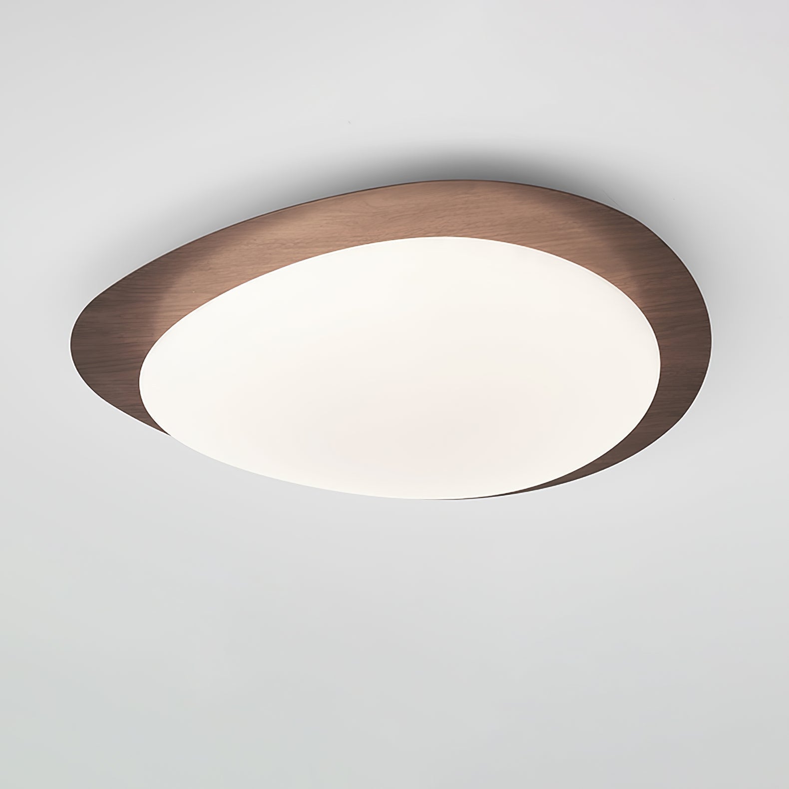 Quisti Pebble Ceiling Light in Walnut