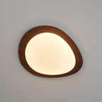 Quisti Pebble Ceiling Light in Walnut