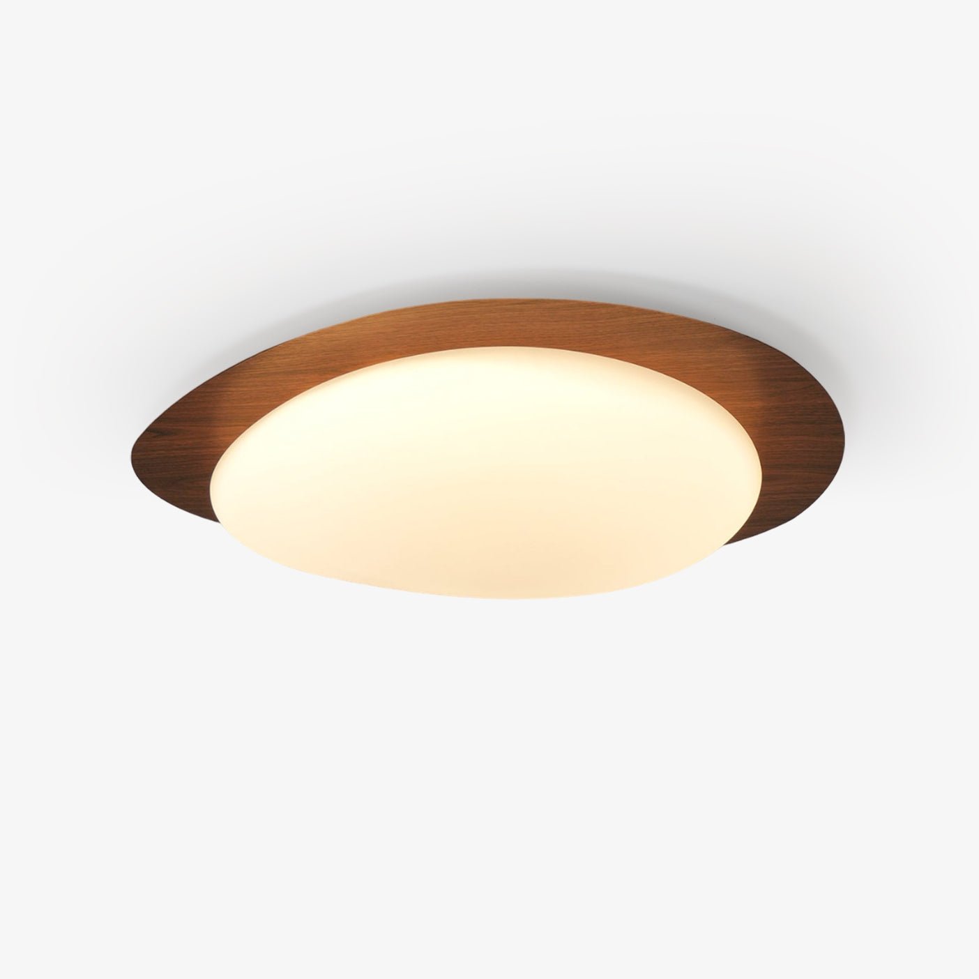 Quisti Pebble Ceiling Light in Walnut
