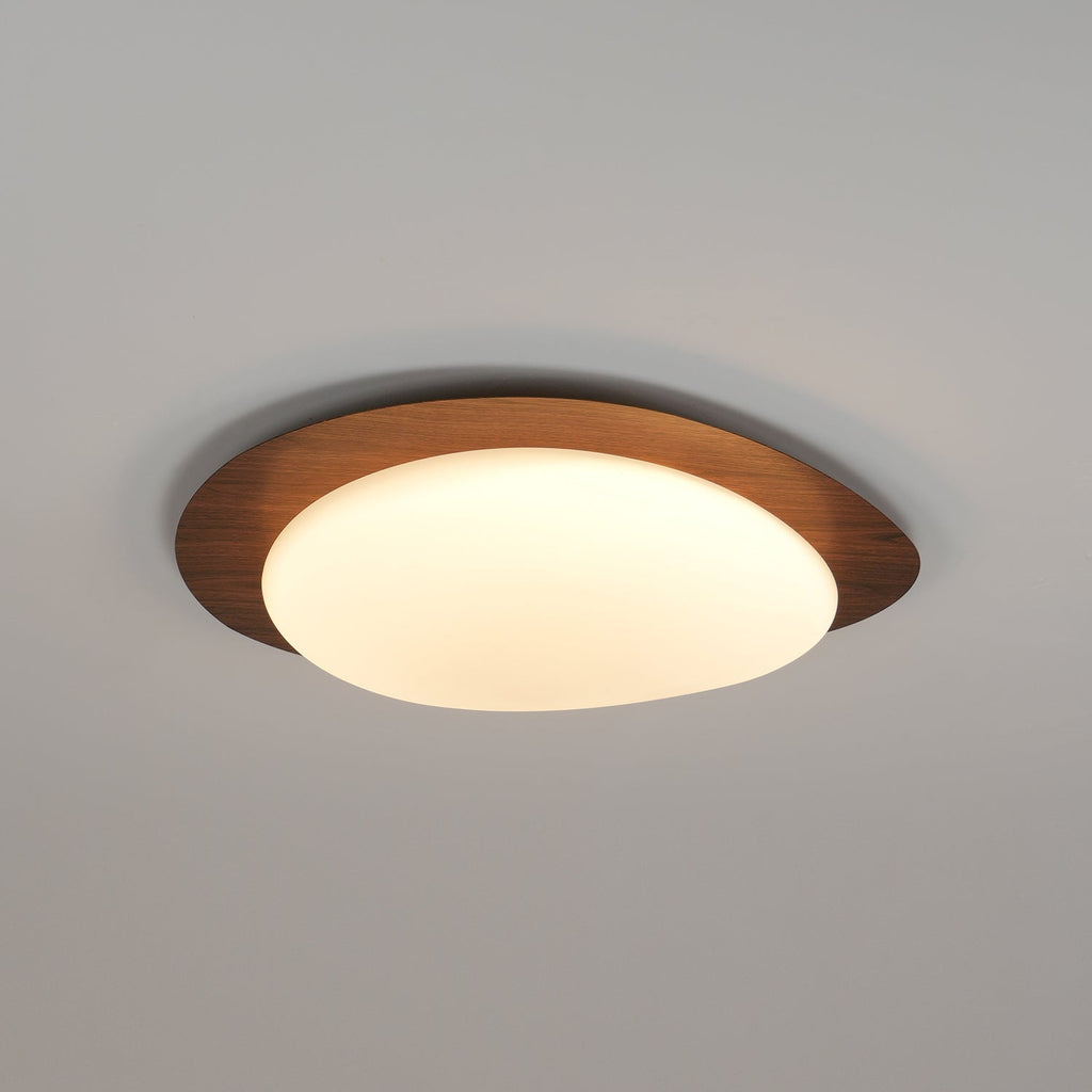 Quisti Pebble Ceiling Light in Walnut