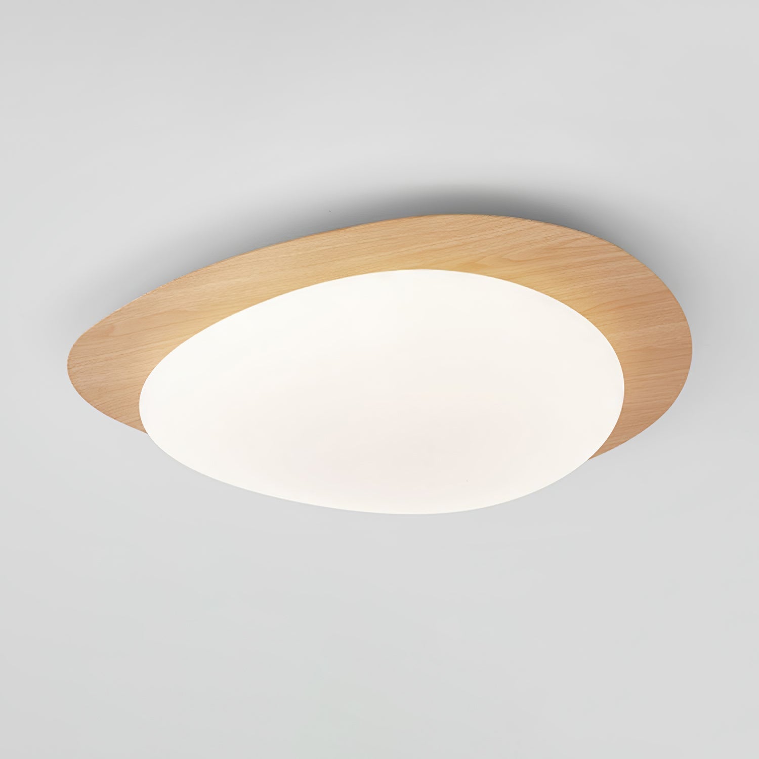 Quisti Pebble Ceiling Light in Walnut