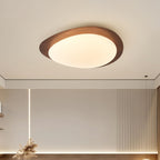 Quisti Pebble Ceiling Light in Walnut