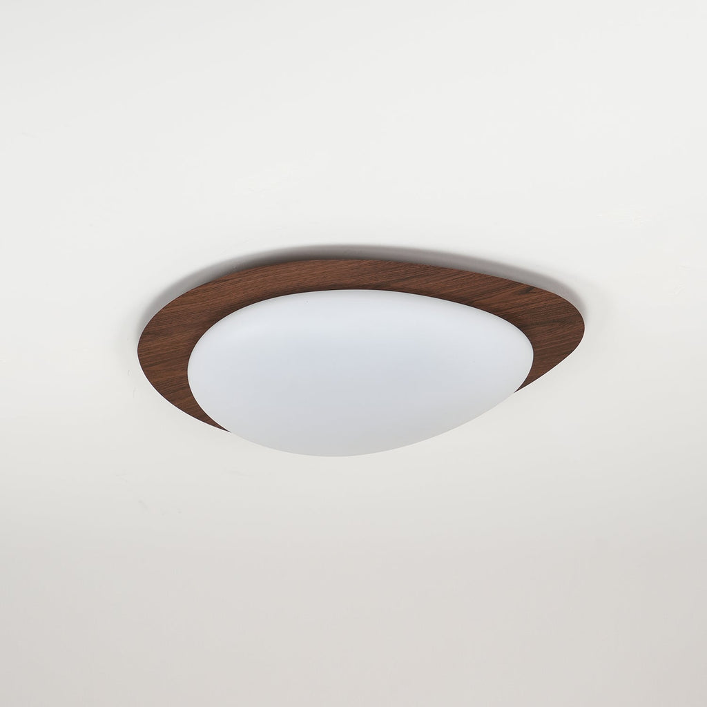 Quisti Pebble Ceiling Light in Walnut