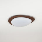 Quisti Pebble Ceiling Light in Walnut